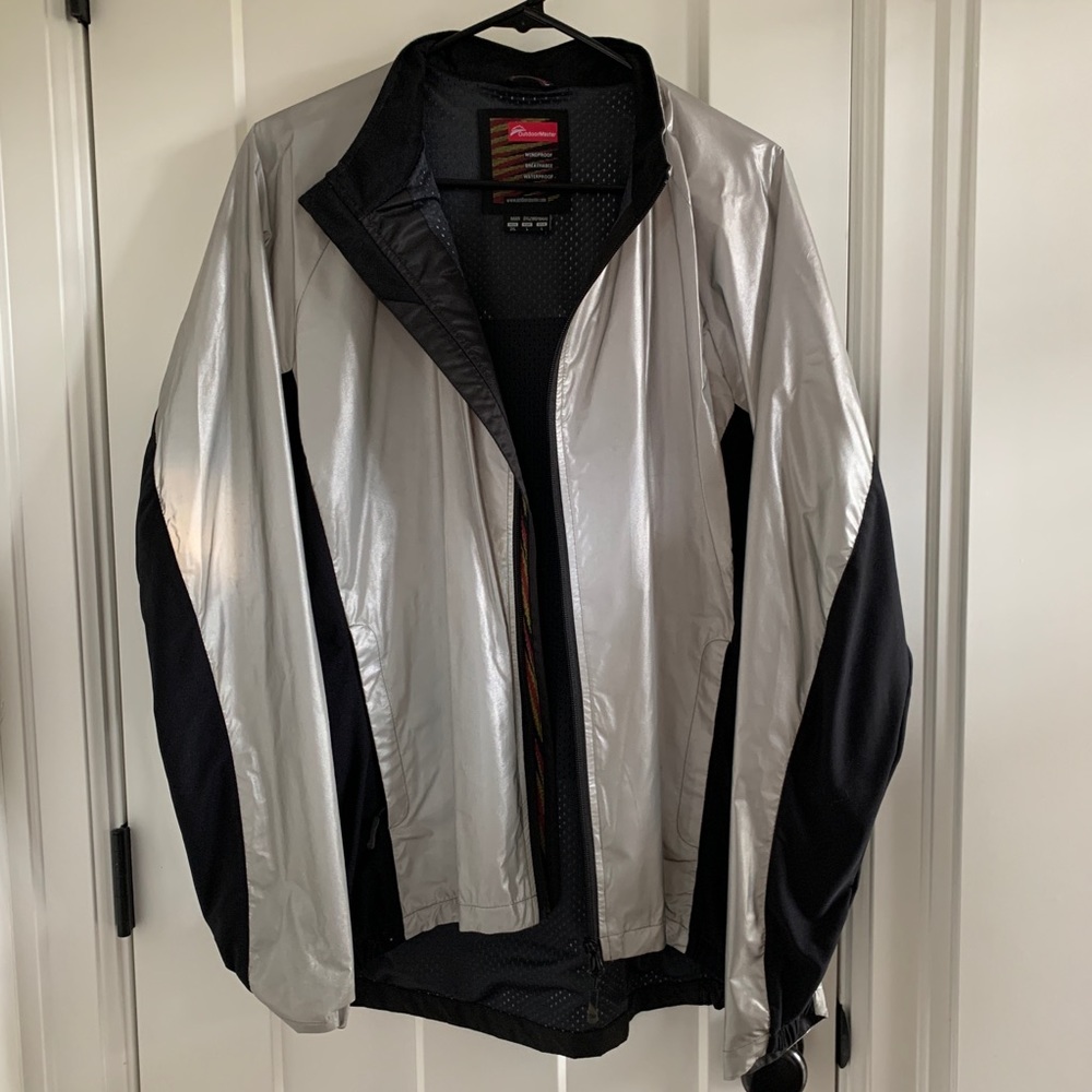 Outdoormaster reflective running windbreaker - L